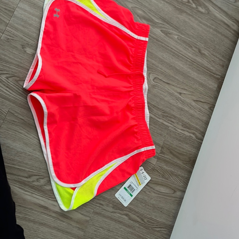 Shorts! Orange and yellow